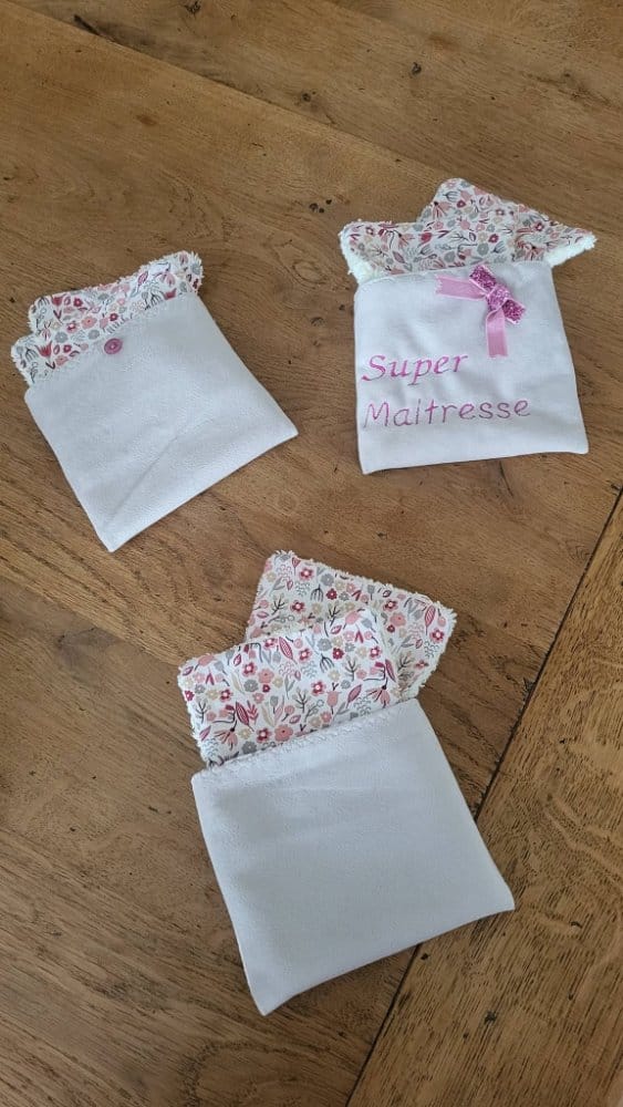 Lingettes lavables « Super Maîtresse »